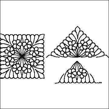 (image for) Cherry Blossom Wreath Block Simple-L02813*